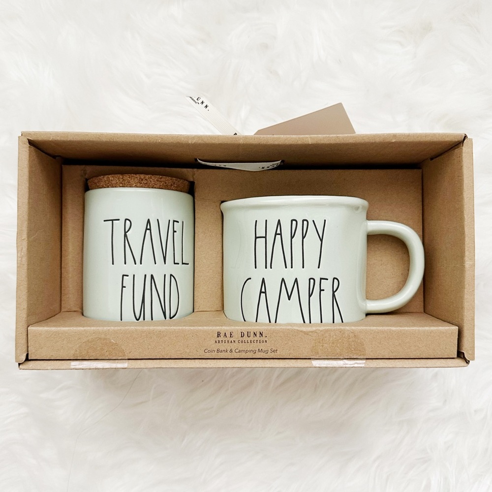 NEW Rae Dunn by Magenta Camping Mug Set